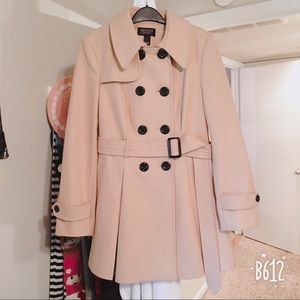 Tan Double-Breasted Belted Coat -Victoria’s Secret